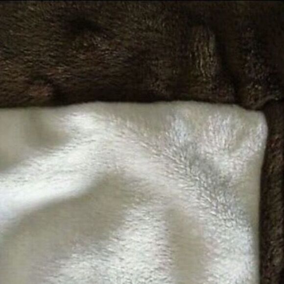 miniville Layette Monkey Dot Plush Sherpa Textured Minky Baby Blanket Lovey - Picture 7 of 12